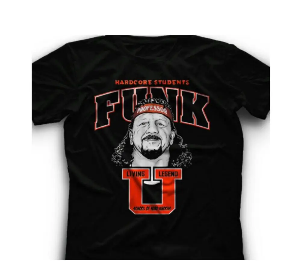 Hardcore students Funk Shirt professor School of hard knocks Terry Funk Tshirt Y2K tops Unisex Summer Short Sleeve