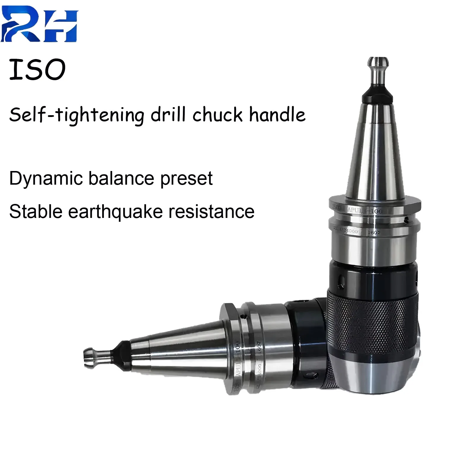 The handle of ISO drill chuck is an integrated self-tightening drill chuck APU08/13/16 for ISO30/25 engraving machine