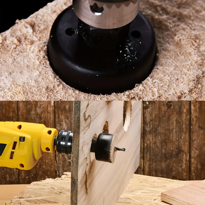 6pcs Woodworking Hole Saw Hole Cutter Set Drill Bit Wood Plasterboard Electric Grinder Cutting Blade 3.17mm Wood Cutter Tools  ﻿ view 5