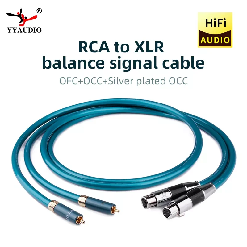 

Кабель Hifi XLR «Мама»-«папа», чистая медь, высокая чистота, кабель OCC Hifi 2 RCA к 2 Xlr, аудиокабель