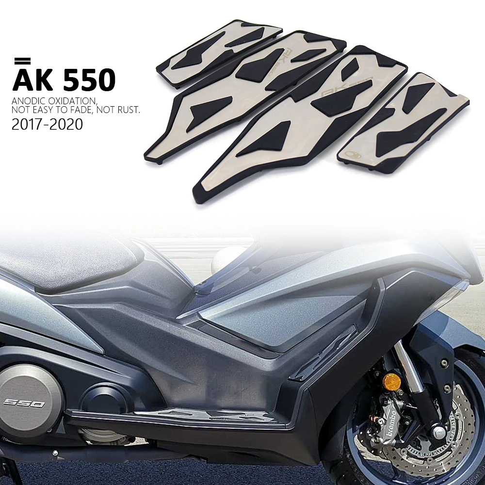 

For KYMCO AK550 AK 550 ak550 2017 2018 2019 2020 Front and Rear Pedal Footrest Footboard Step Motorcycle Floorboards Foot Pegs