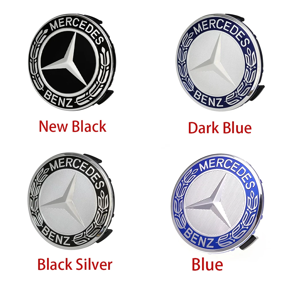 4pcs 75MM wheel Hub Cap Emblem badge for Mercedes Benz C180 C200 E200 E260 E300 ML350 A1714000025 W230 W210 W211 W221 W219