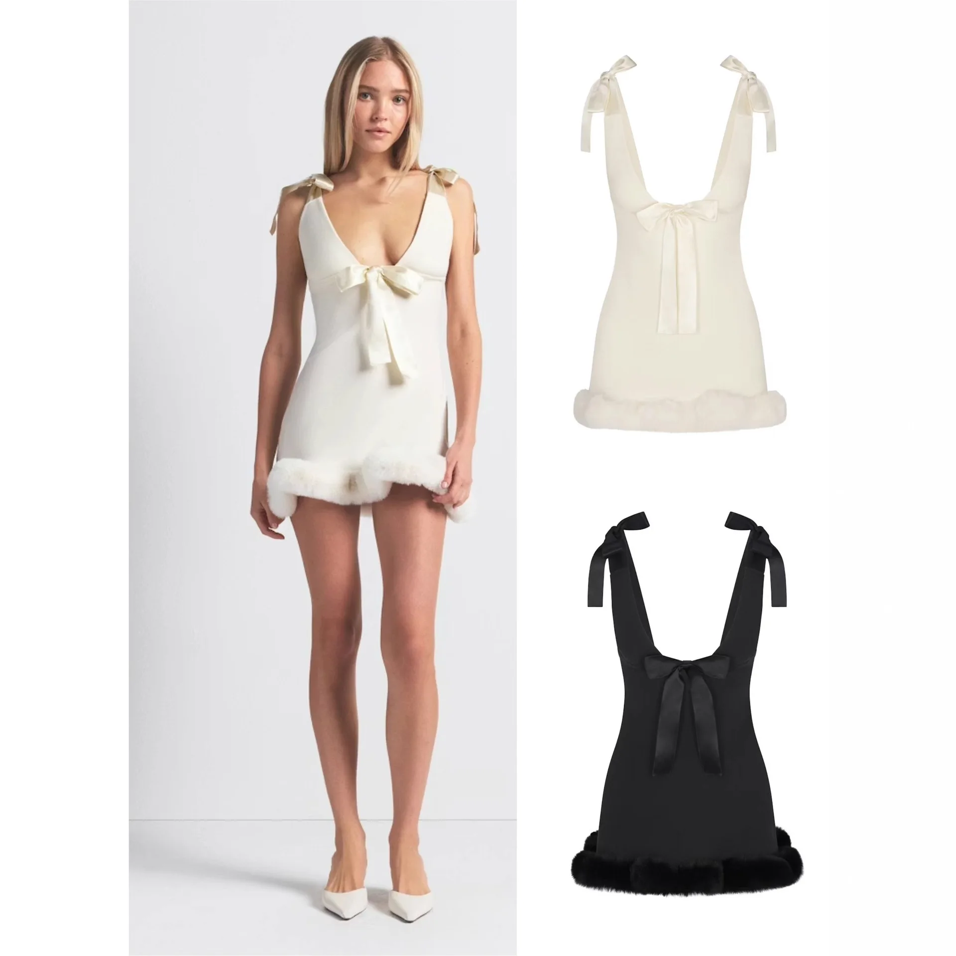 

Kardaian Cisas Limited Белый атласный узел с овальным ремнем Сексуальная пышная юбка Пряная девушка Sle Midi Dr