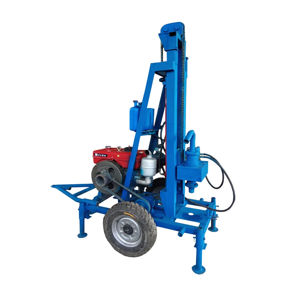 

Portable Diesel Water Well Drilling Rig 150m Depth Borehole Machine for Farm Irrigation Rotary Drill Equipment