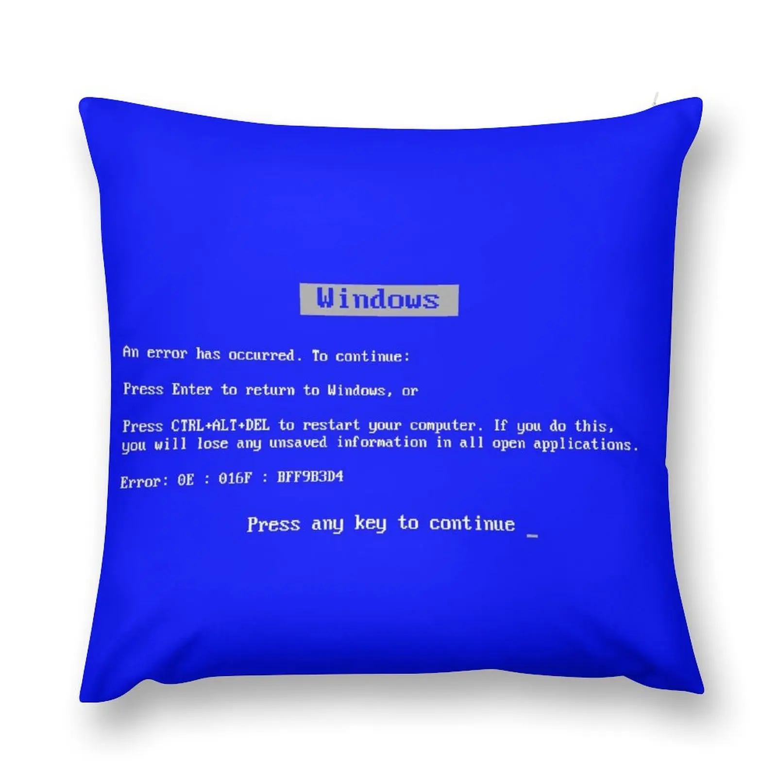 

Windows Blue Screen of Death Throw Pillow Pillowcases christmas supplies Decorative Pillow Covers For Sofa Plaid Sofa pillow