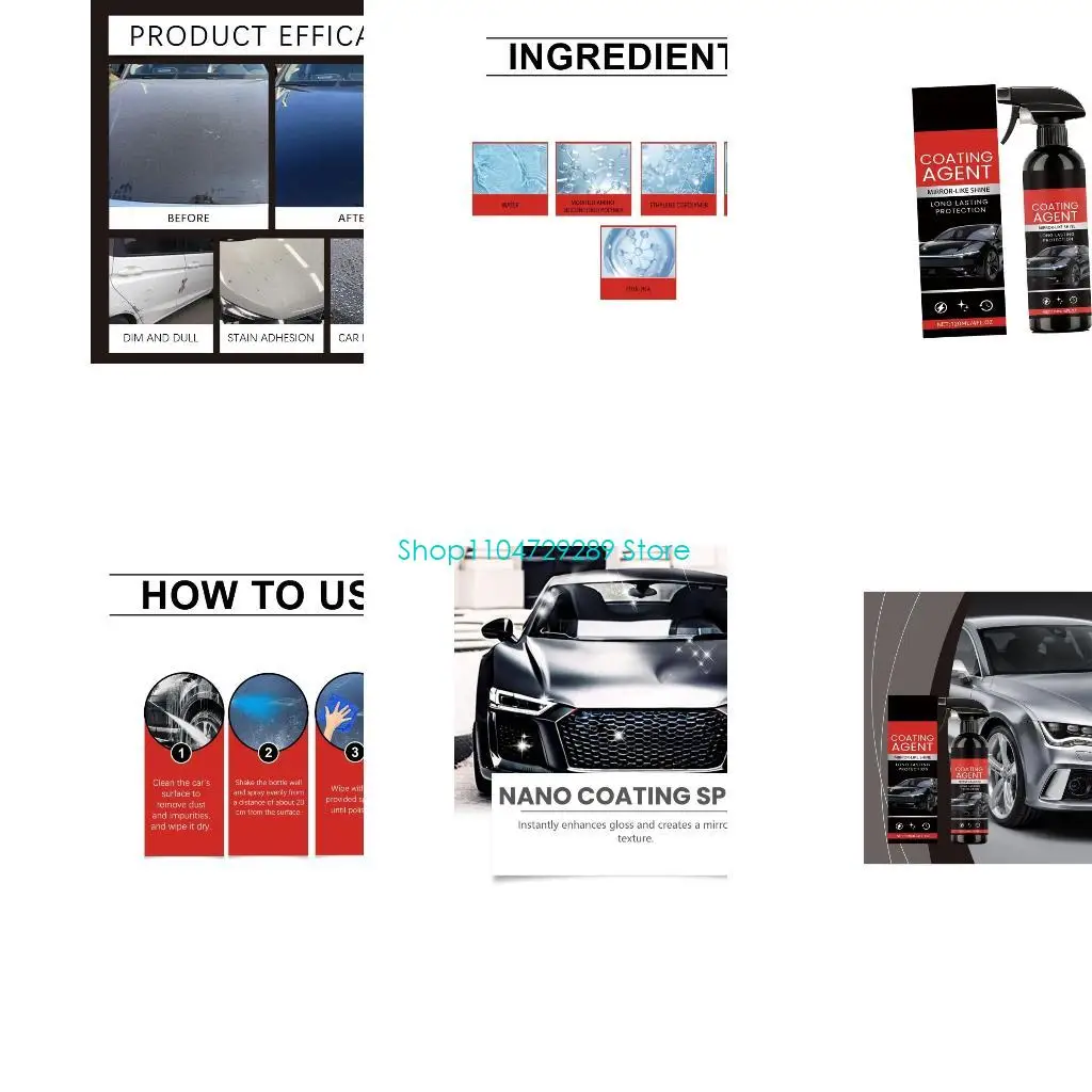 D8KE Paint Gloss Coating Sprayer 120 for Exterior Upkeep with Body Panels, Plastic Trim and Side Mirrors Light Cleaning Support