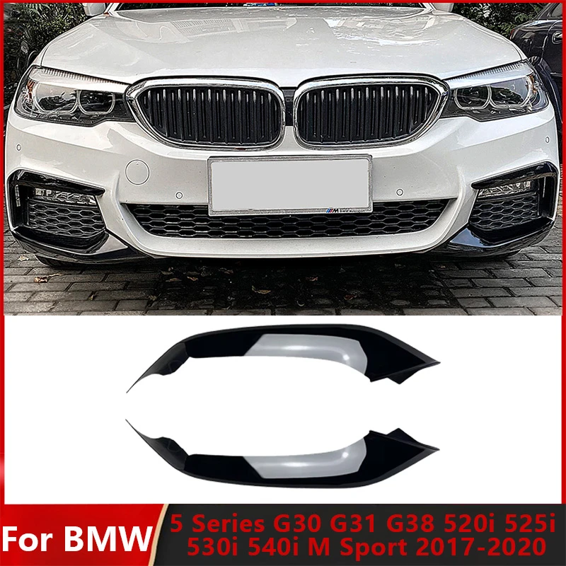 

For BMW 5 Series G30 G31 G38 520i 525i 530i 540i M Sport 2018-2020 Car Front Bumper Lip Splitter Diffuser Cover Retrofit BodyKit
