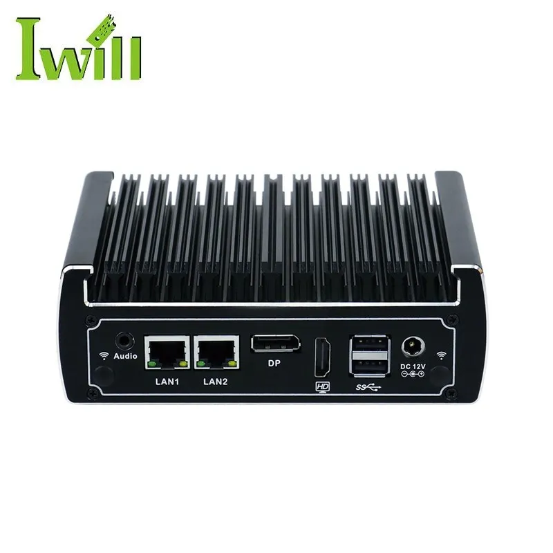 Iwill N13-L2 Dual Ethernet Thin Client 12V Low Cost Mini Computer Fanless Pc I3
