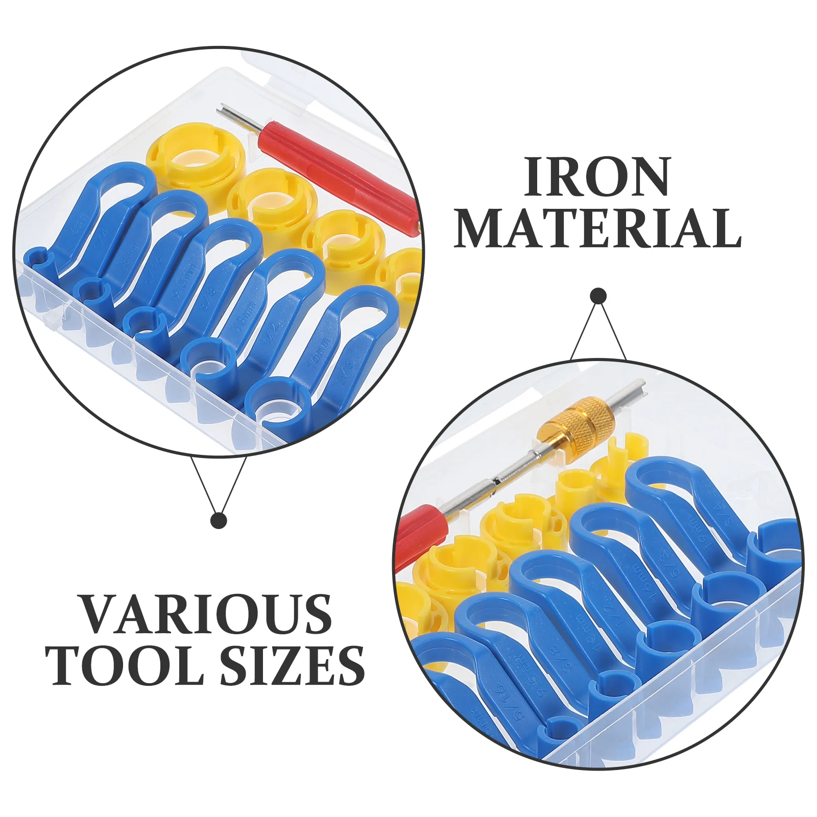 16 Pcs Car Cooler Line Remover Disconnect for Auto Repair Plastic Iron Resistant Solvents Angled