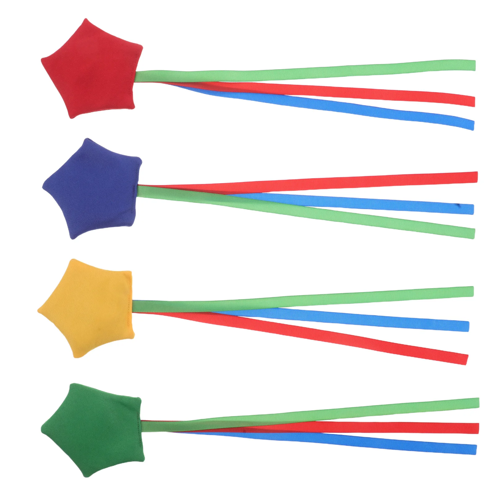 4pcs Star Shaped Bean Bag Toss Set Colorful Lightweight Tossing For Kids Family Indoor Outdoor Play Party Classroom