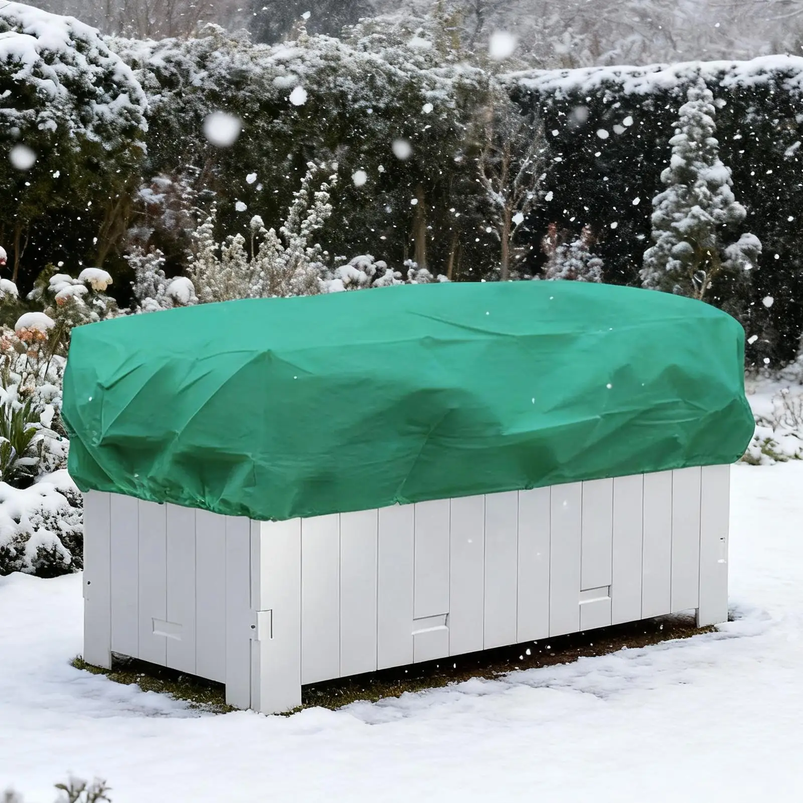 

Rectangular Plant Box Cover Frost Protection Winter Plant Guard with Precise Fit for Outdoor Indoor Balcony Patio Garden Plants