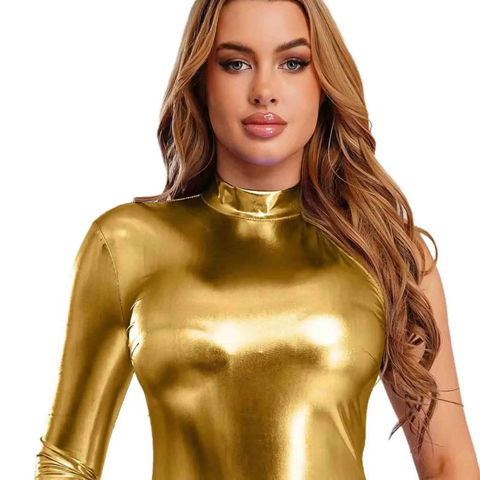 

Women Vintage Leotards for Yoga Gymnastics Jazz Pole Dance Performance Bodysuit Stylish Sleeve Dance Bodysuit for Party Raves