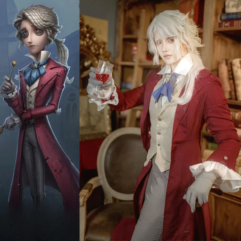 

DY2025Game Identity V Composer Cosplay Men Frederick Kreiburg Cos Outfits Halloween Carnival Party Uniform Full Set