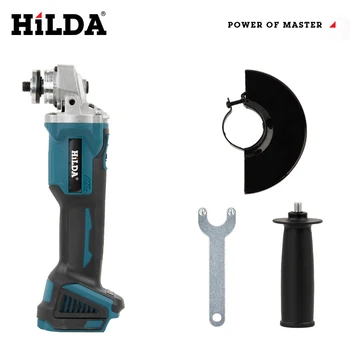 HILDA 21V Brushless Angle Grinder Cordless Handheld Electric Power Tool for Makita…