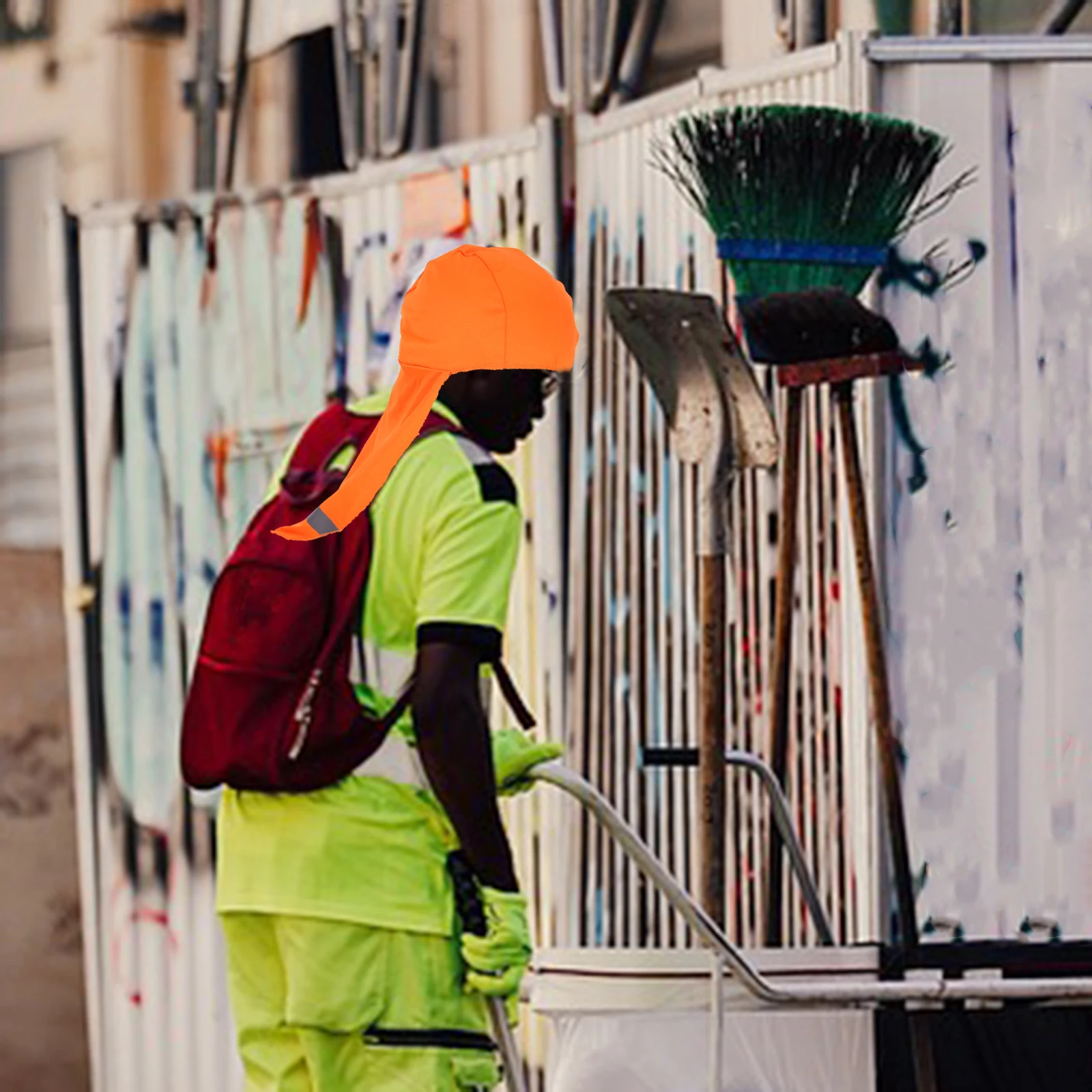 

Uv Protection Cooling Skull Cap Elastic Sun Shade For Neck Outdoor Cycling Long Tail Neck Shield Cap Breathable Sweatband Riding