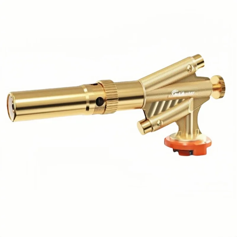 

New Double Electron Flame Gun Metal Clip-On Portable Torch Gun for Home Use Outdoor BBQ Igniter Handy Lighter for Camping Grill
