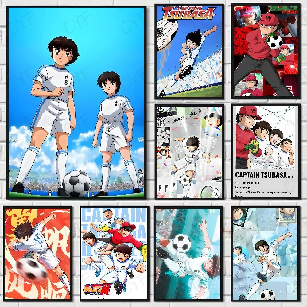 Fußball C-Captain T-tsubasa Poster HD Kunst klebrige Wand wasserdicht Zuhause Wohnzimmer Schlafzimmer ästhetische Dekoration