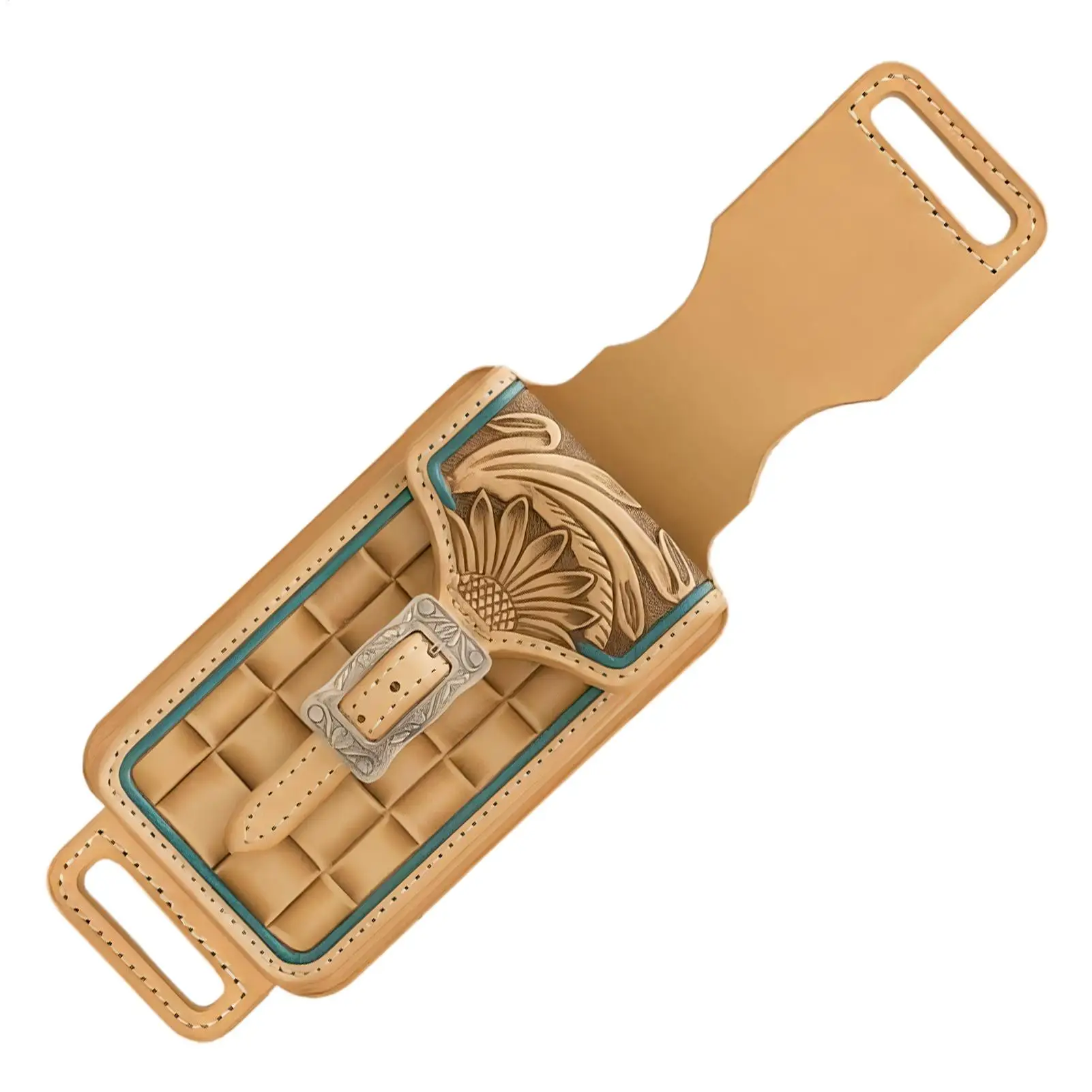 حافظة هاتف غربية للرجال ملحقات الفروسية حقيبة هاتف جلدية سرج لراكبي الدراجات الفروسية ومدربي الحصان