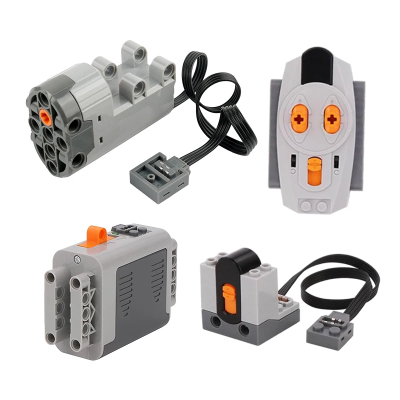 Bloques PF con tecnología MOC, piezas de extensión de función de potencia de alta tecnología, servomotor con todas las marcas de juguetes de grupo de energía