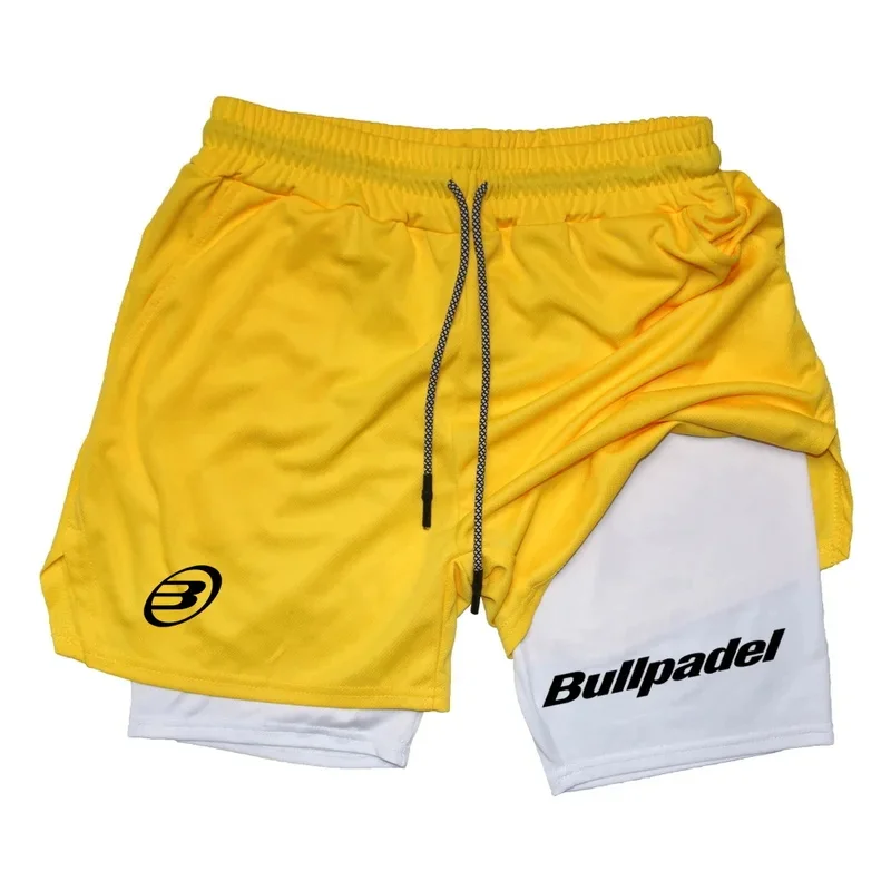 Nuevos pantalones cortos deportivos de Padel para hombre, pantalones cortos de tenis transpirables de verano para hombre, pantalones de bádminton de