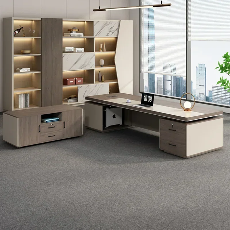 Large Table Computer Desks Office Storage Chair Wooden Height Computer Desks Study Shelf Reading Mesa De Escritorio Furniture