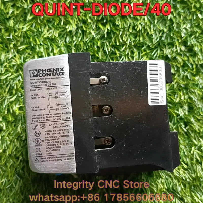 Second-hand QUINT-DIODE/40 PLC module function test is normal 2938963