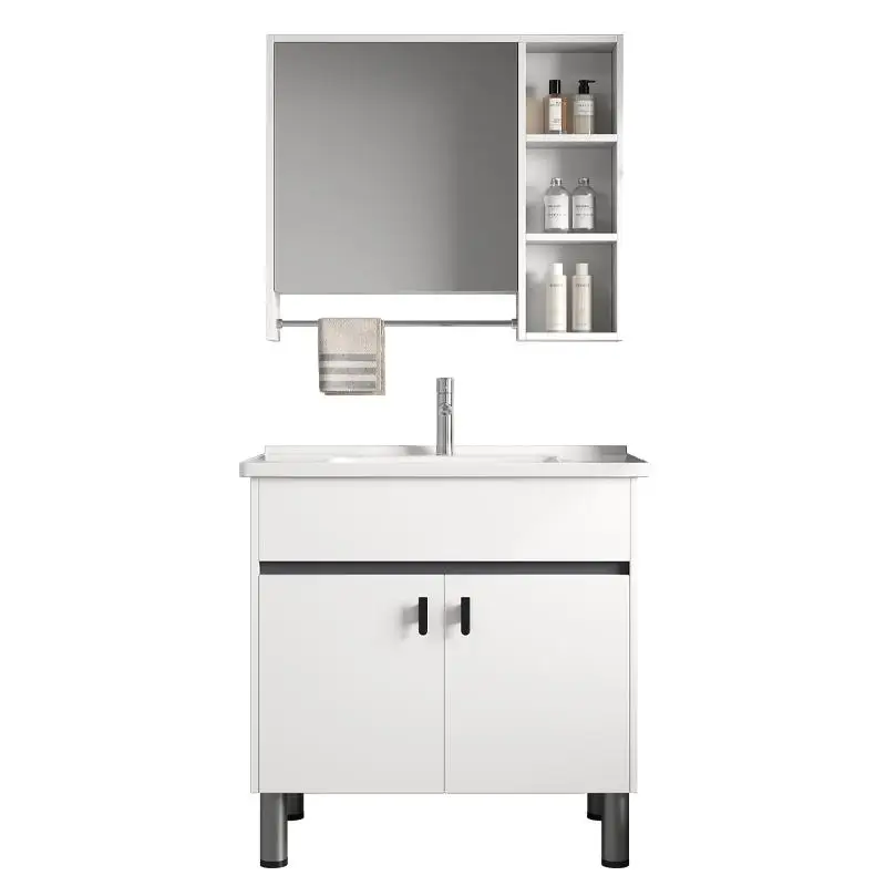 

Floor-to-ceiling Bathroom Mirror Cabinet Combination Ceramic Integrated Basin Toilet Washbasin Toiletwashbasin Washbasin Cabinet