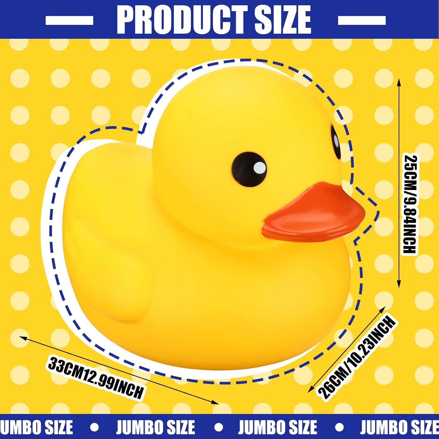 Jumbo Rubber Duck Giant Ducks Large Rubber Duck Bath Toy with Squeaky Sound for Summer Baby Shower Birthday Party Favor Gift