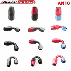 10AN AN10  Straight  45 Degree 90 Degree 180 Degree Swivel Oil Fuel Fitting Hose End Adaptor Aluminum