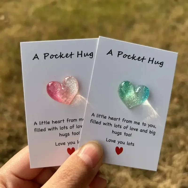 1pc, A Small Love Pocket Hug Card, Special Birthday Wedding Party Valentine's Day Gift, Isolation Gift, Hug Token, Think Of Your