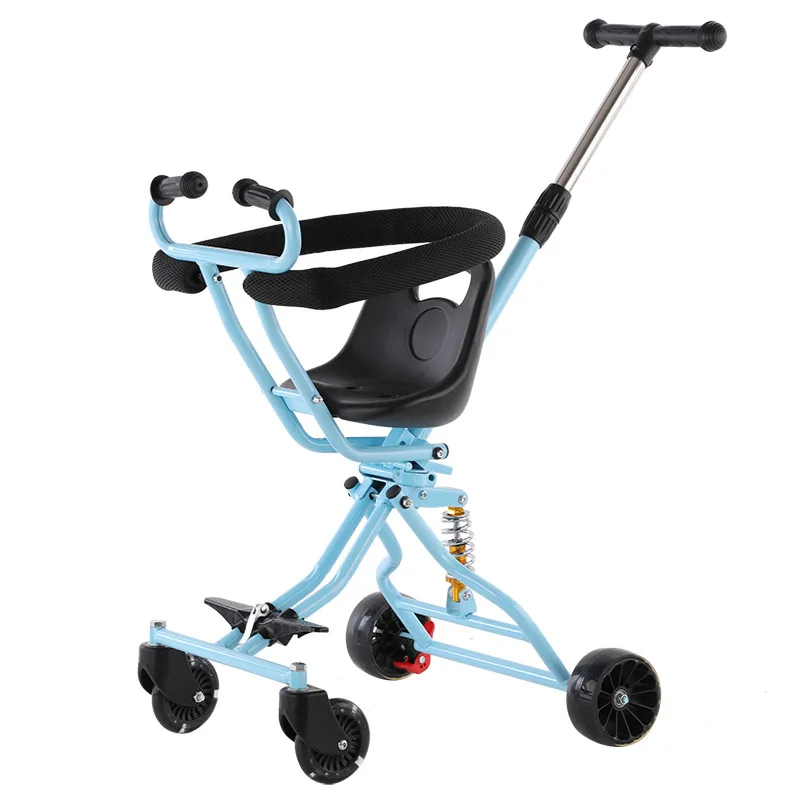 Children's Stroller Walking Baby Artifact Stroller Baby Stroller Foldable Shock-absorbing Baby Four-wheeler Travel Carry