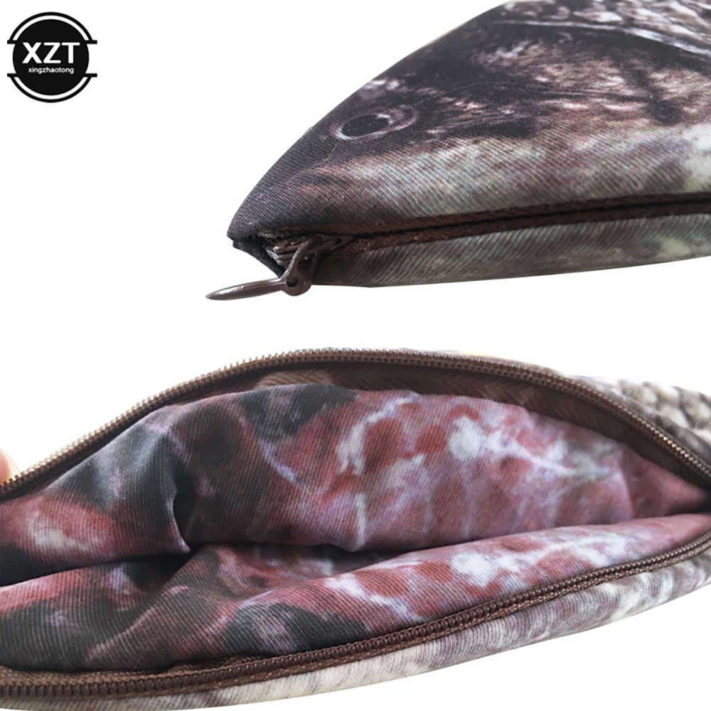 حقيبة أقلام رصاص، حقيبة أقلام سمك الشبوط، حقيبة مكياج على شكل سمكة واقعية، مقلمة مع سحاب للعودة إلى المدرسة، حقيبة أقلام رصاص