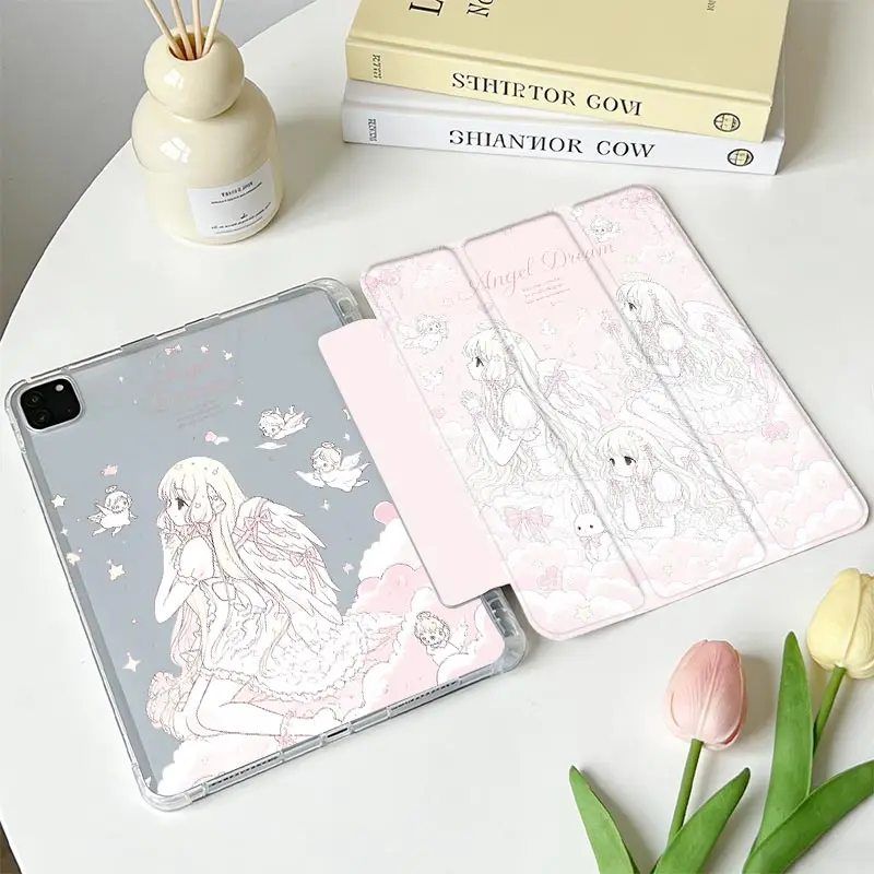 Multi‑Angle Stand Tri‑Fold TPU Soft Shell For Redmi Pad SE 11 Xiaomi Pad 7/7Pro 8/8Pro 11.2 Xiaomi Pad 5/5Pro 6/6Pro 11 inch