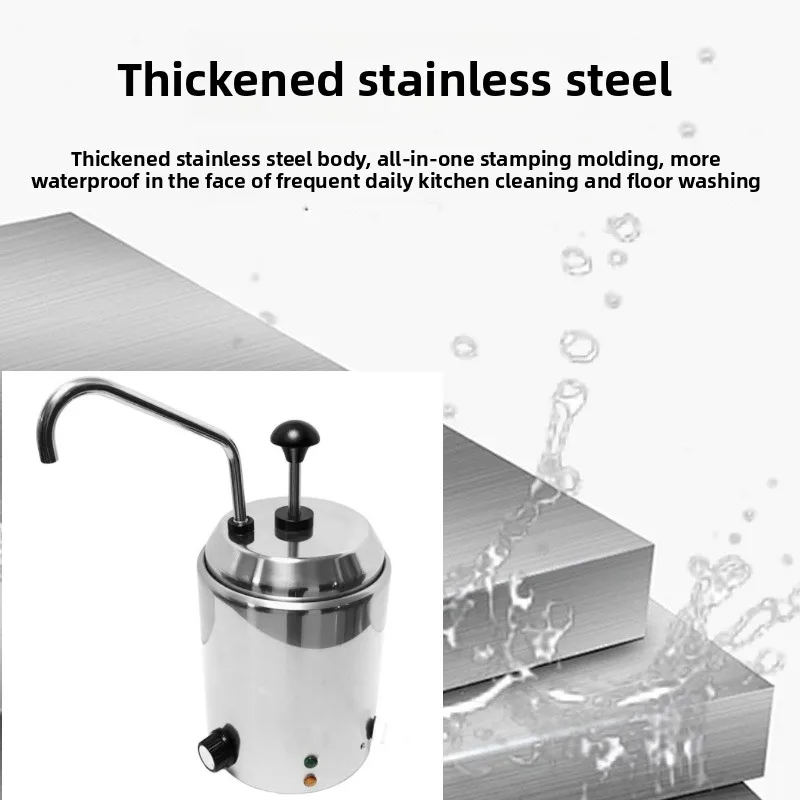 Factory direct commercial constant temperature heat pump extruder 2L cheese insulation bucket cheese sauce fructose wholesale