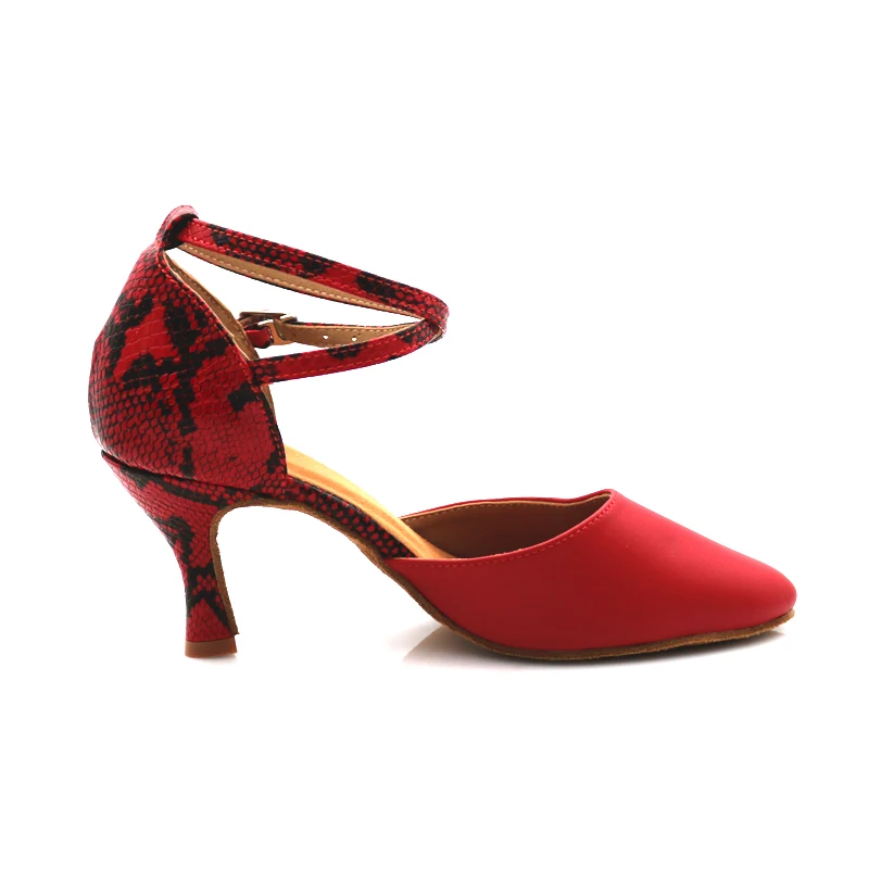 2025년 전문 성인 여성 라틴 댄스 슈즈 8.5CM 하이힐 소프트 삼바 룸바 차차 댄스 슈즈 (볼룸용)