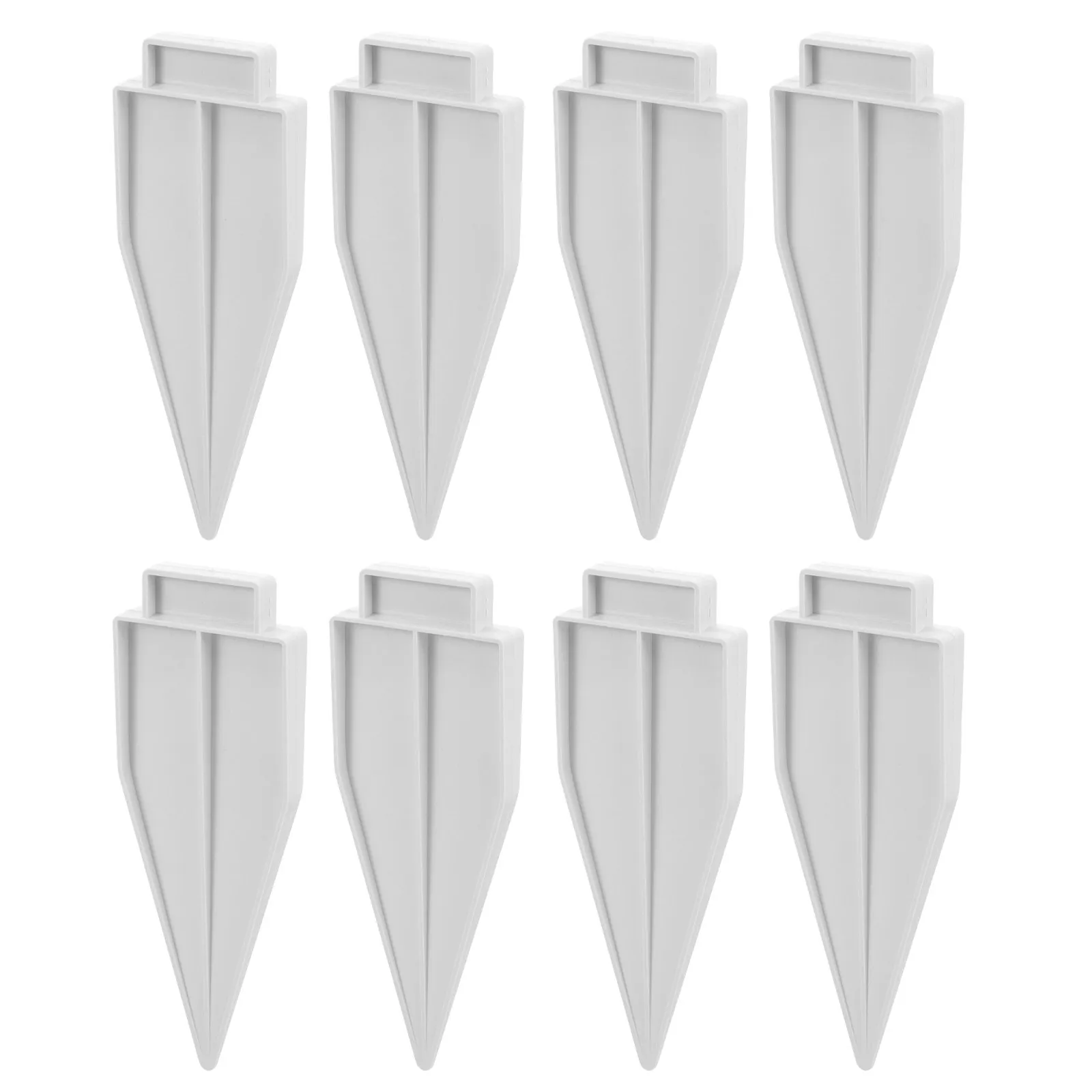 8Pcs Plastic Garden Fence Plugs Heavy Duty PVC Fence Support Plug for Outdoor Indoor Use Villa Fences Holder