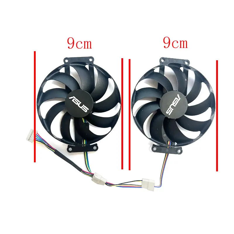 90MM New For ASUS GeForce RTX2060 2070 GTX1660 SUPER DUAL MINI OC Graphics Card Replacement Fan FDC10H12S9-C