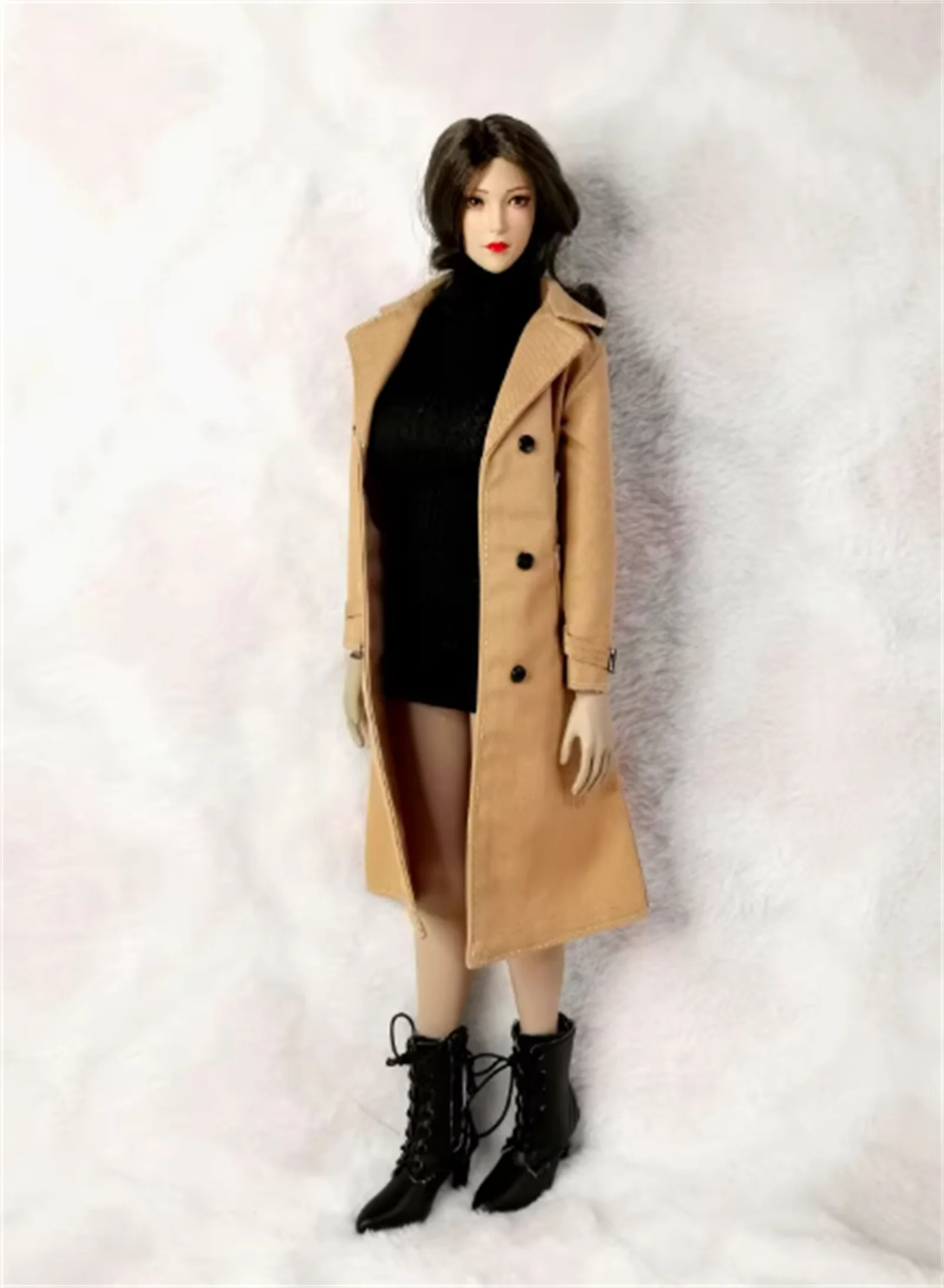 1/6 ملابس الجندي الإناث نموذج سترة واقية سترة معطف طويل الزي نموذج اللعب ل 12 بوصة نموذج لجسم اللعب