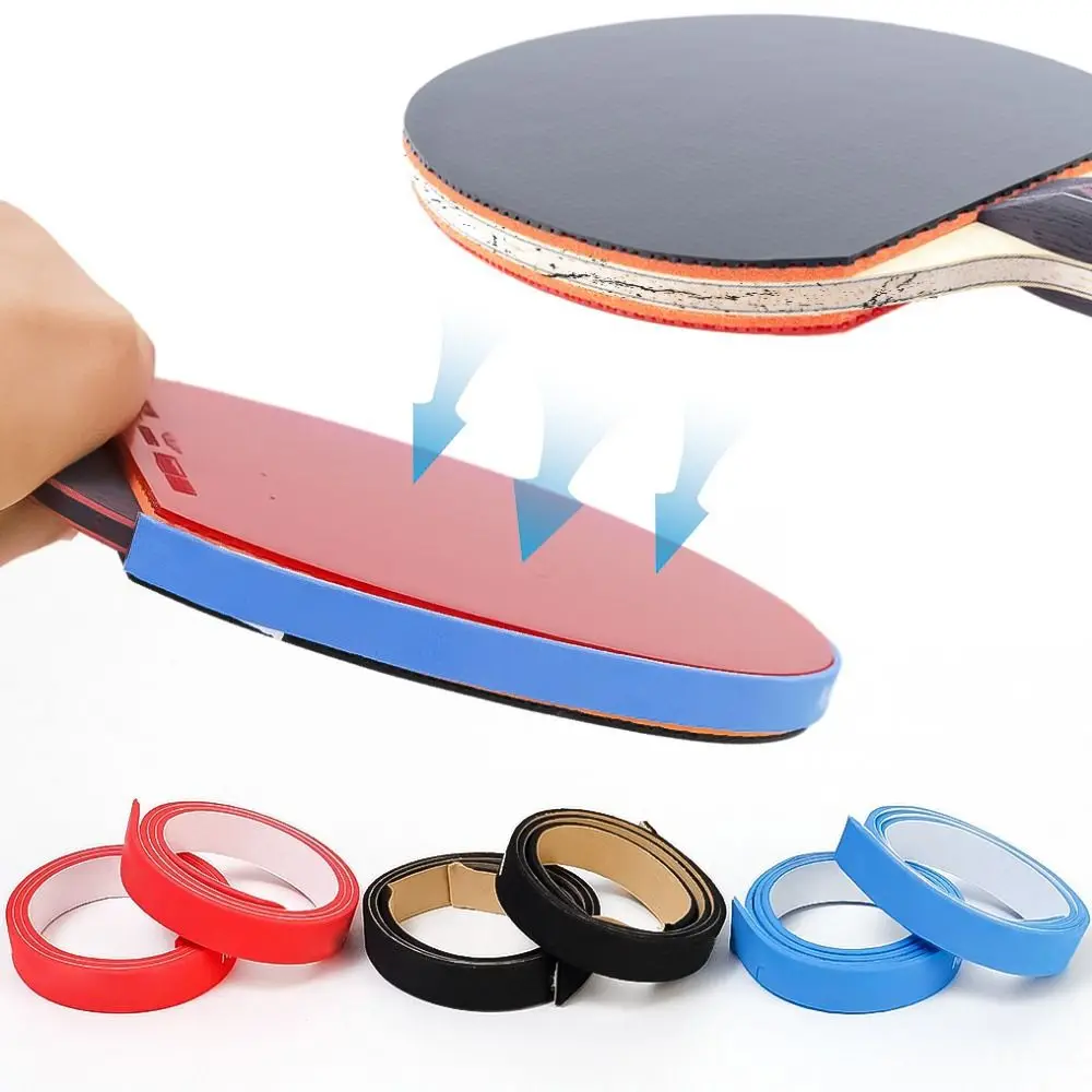 

1Pair Ping Pong Bat Table Tennis Racket Edge Tape Sponge Black Red Blue Protective Side Tape Elastic Thicken Professional