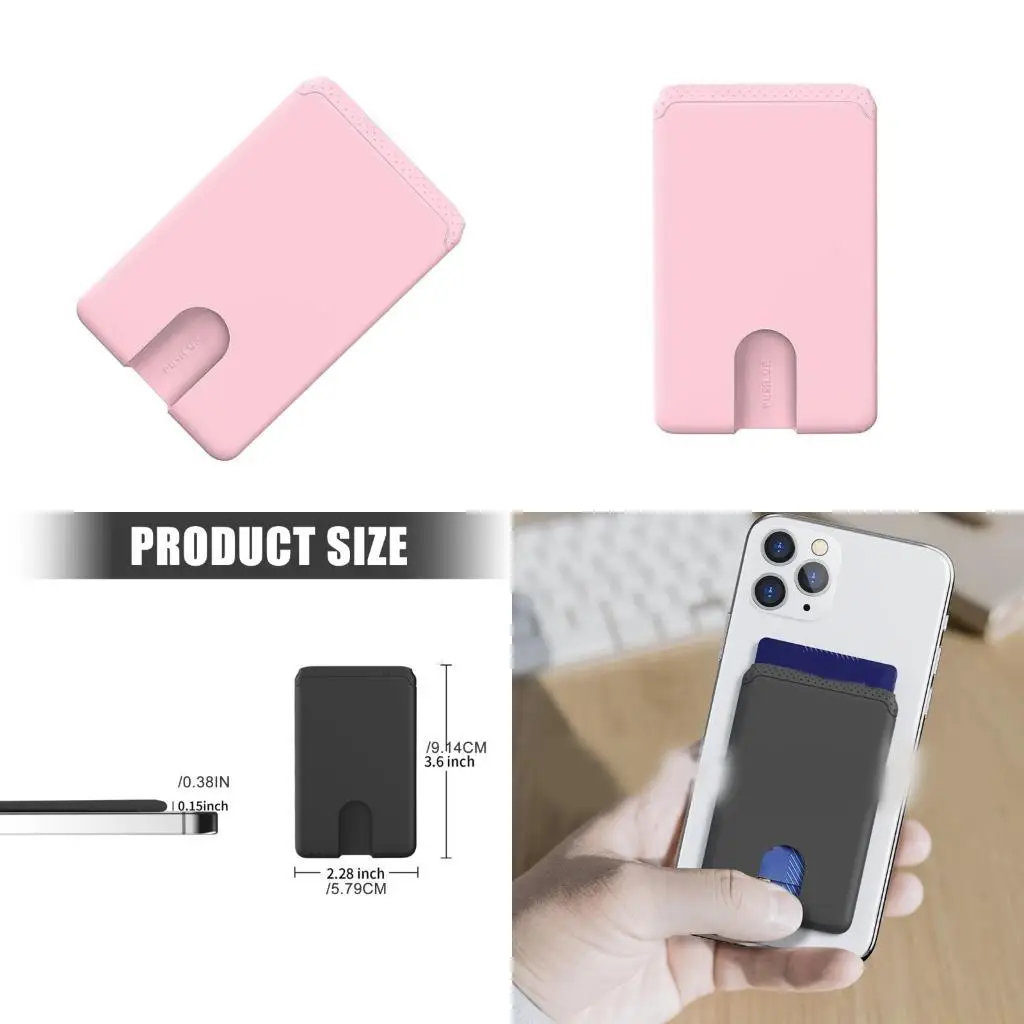 

X90D силиконовый держатель для карточек для чехла для телефона, клейкий держатель для кредитных карт для большинства смартфонов,