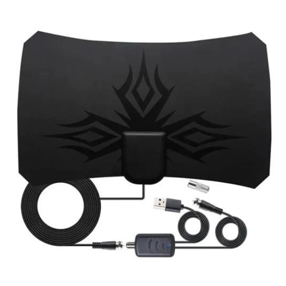 FFYY-TV Цифровая антенна HDTV 4K Интерьер Крытый HD Усилитель с высоким коэффициентом усиления Спутниковый ресивер Miles Aerial