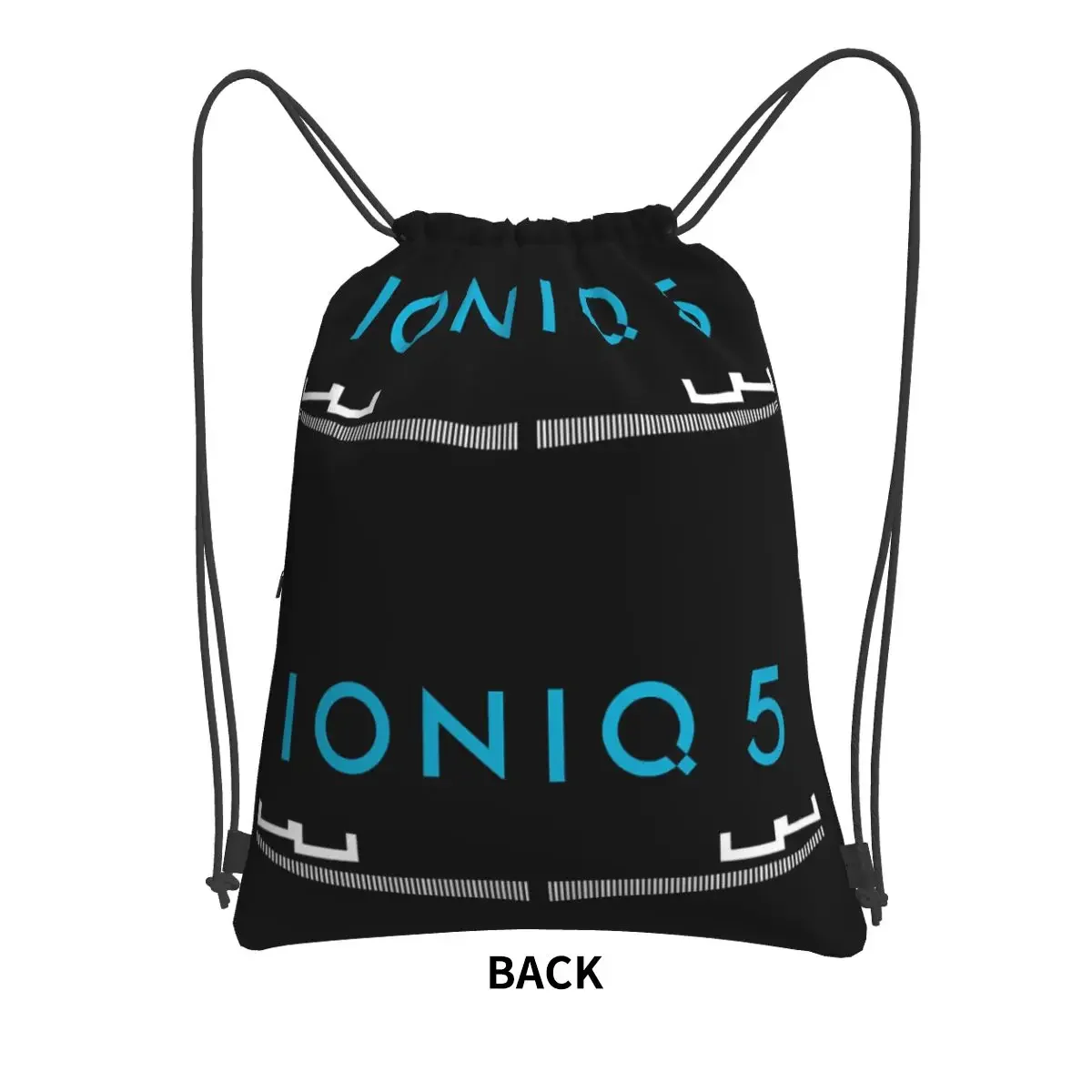 Ioniq 5 Iconic Front Grill And Logo Portable Backpacks Drawstring Bag Multi-function Book Bags For Travel Sport Man Woman