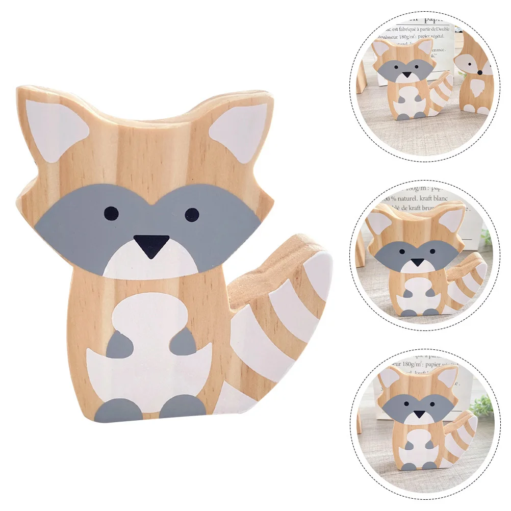 

Foxes Decoration Wooden Desktop Ornament For Bookshelf Study Room Farmhouse Decor Rustic Display Cabinet Animal Craft