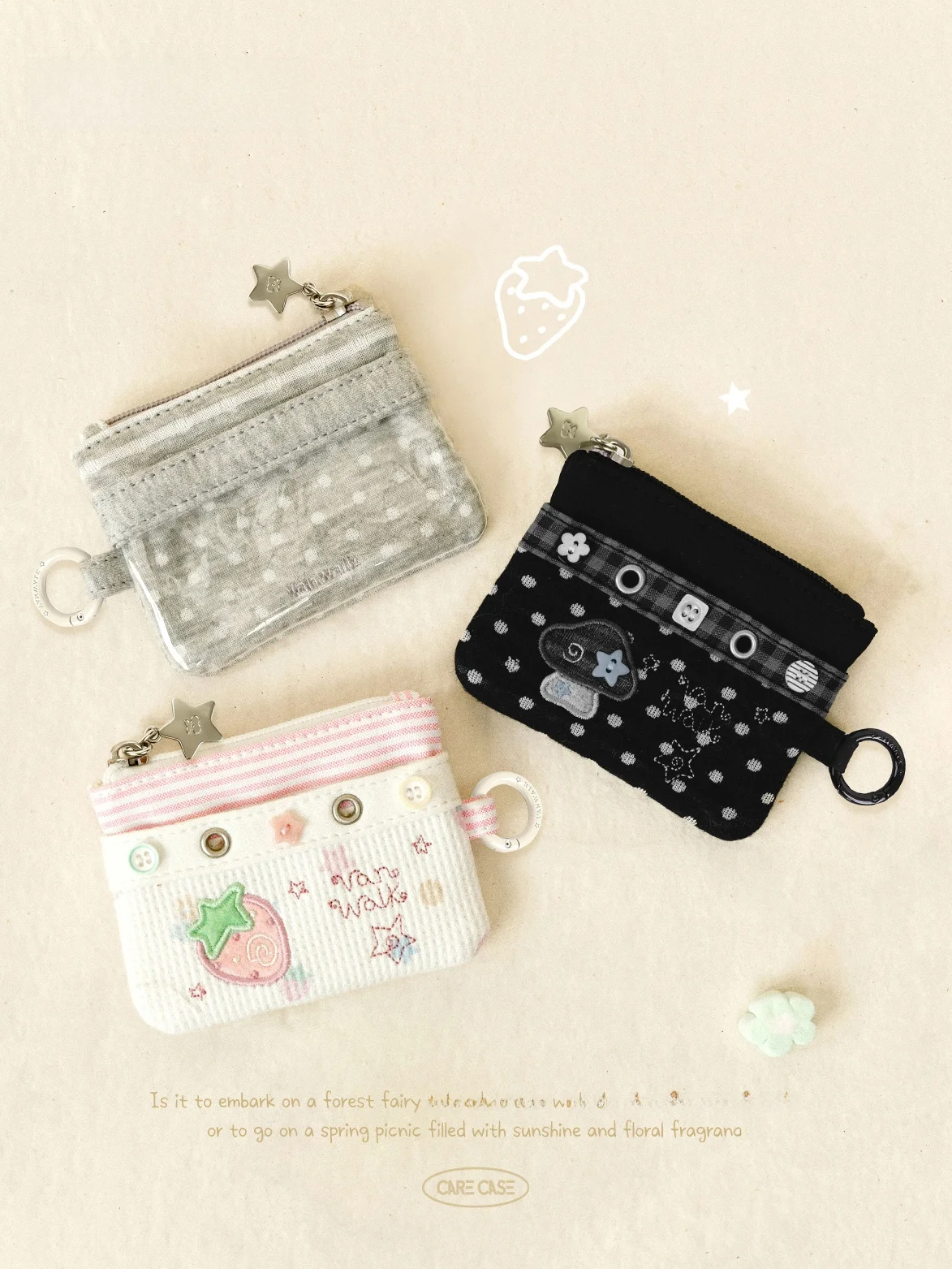 Portable Short Wallet for Women Creative Cute Brand Gulugulu High Aesthetic Value Ideal Gift Compact Size Coin Purse