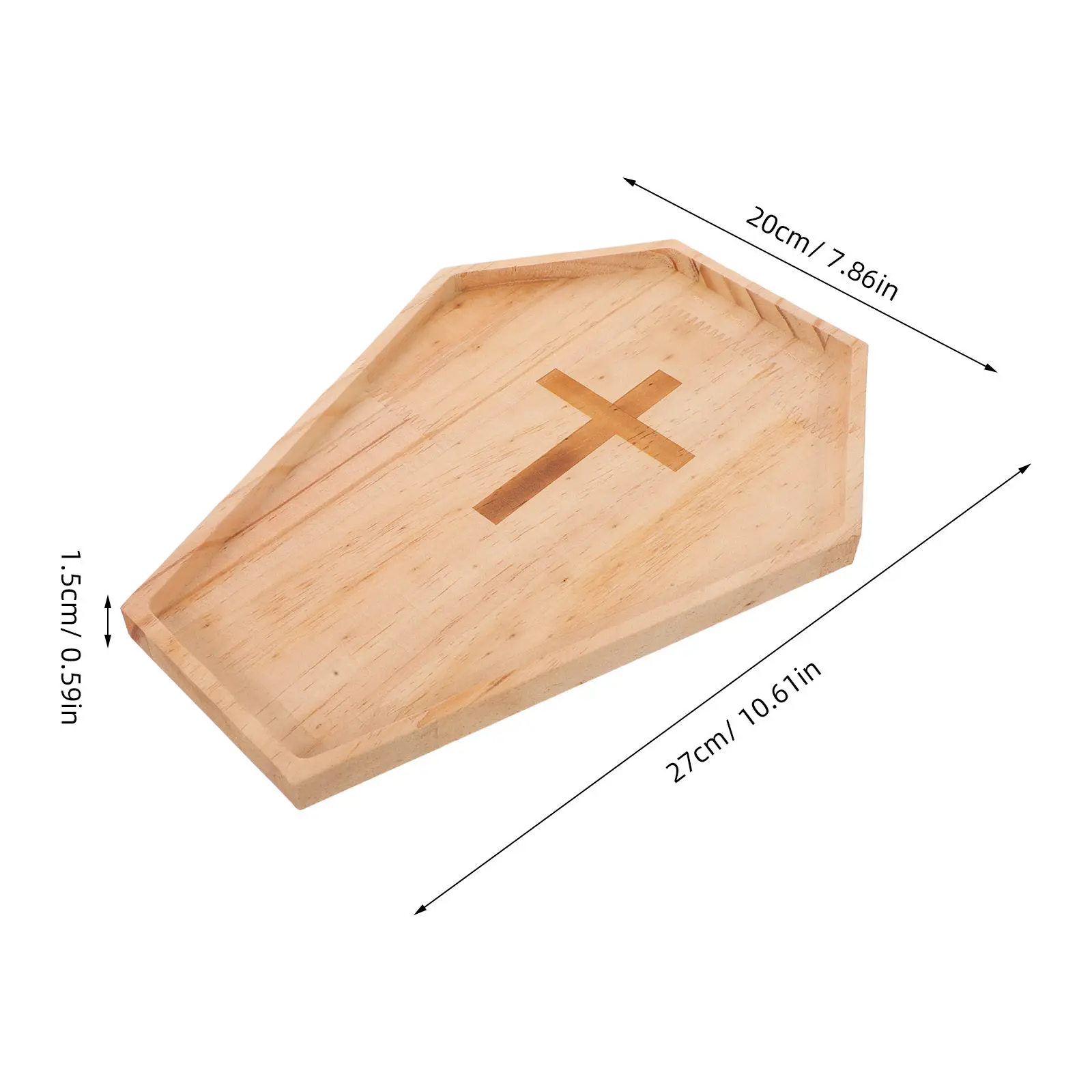 Halloween Coffin Candy Tray Wood Serving Tray Rustic Snack Plate Party Food Fruit Platter Spooky Charcuterie Board