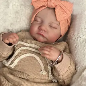 دمية ليفي تولد من جديد ، مرسومة بالفعل الانتهاء من الأطفال حديثي الولادة النائمة ، 3D الجلد ، الأوردة المرئية ، مقتنيات دمية الفن ، 17 أعلى 8 مبيعات ولد من جديد رأس الطفل - No2