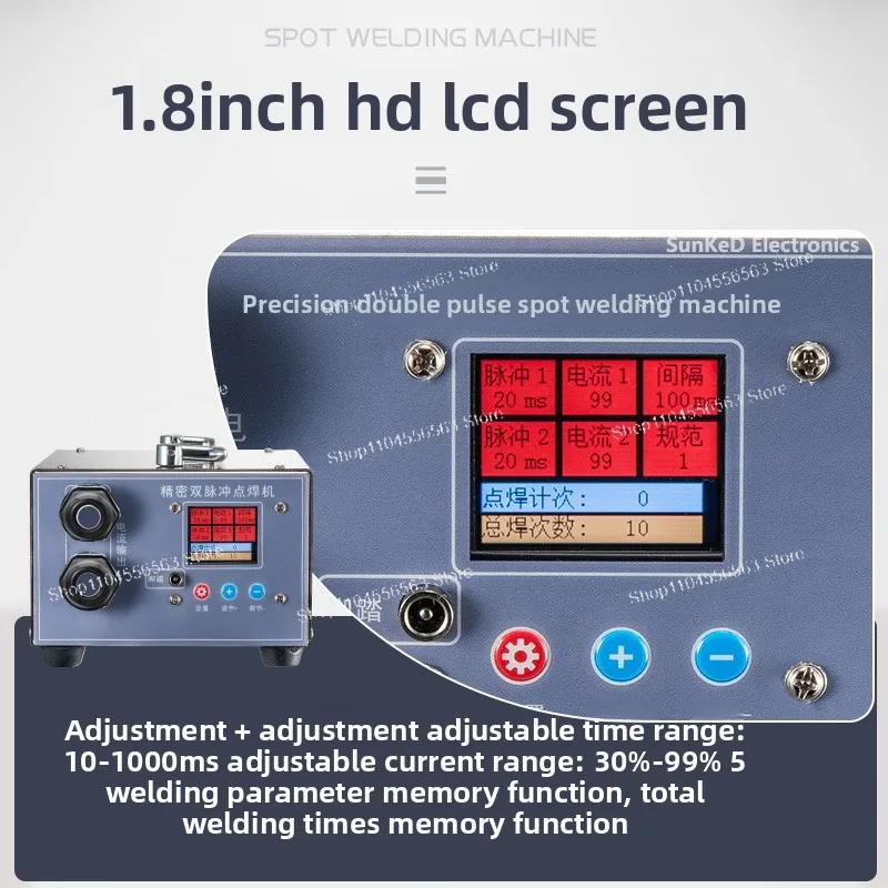 High Power Aluminum to Nickel Spot Welder for Soft Pack Battery Assembly with Industrial Electrodes