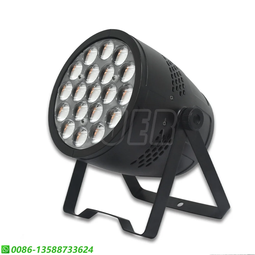 2 قطعة 19x15 واط LED RGBW جدار غسل التكبير ستروب تأثير دائرة التحكم Dj حفلة المرحلة الإضاءة عيد الميلاد الزفاف تغيير ملون