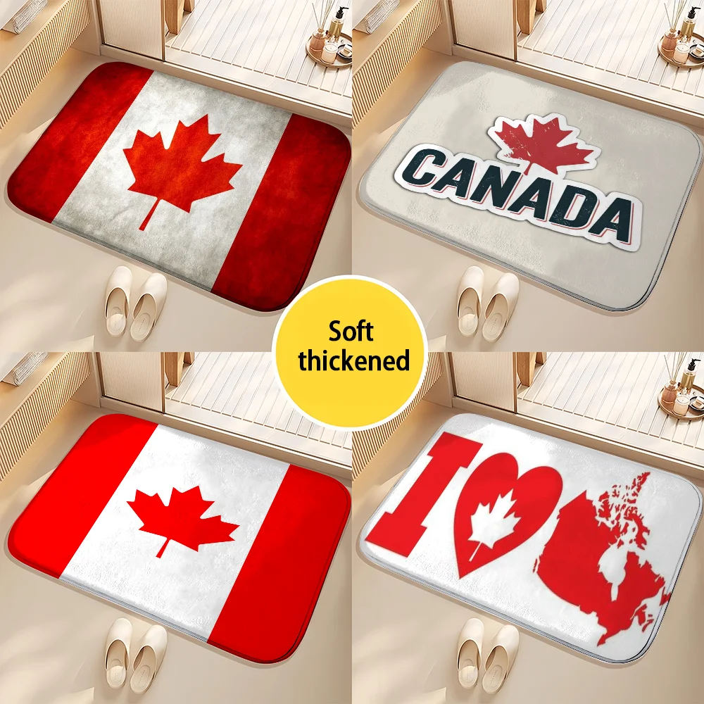 

The Flag Of Canada Floor Mat Printed Large Carpets Living Room And Bedroom Carpets Bathroom Anti Slip Door MATS Small Carpets