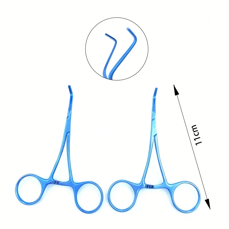11cm Micro Kitzmiller Clamp Left/Right Angled Jaw Neurosurgery Surgical Instrument